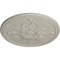 Ekena Millwork Milton Ceiling Medallion (Fits Canopies up to 7 7/8"), 40 5/8"OD x 1 3/4"P, Pot of Cream Crackle CM40MIPCC - alternate 2